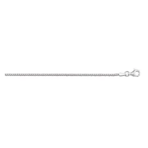 (10K, 14K, 18K) White Gold (1.5mm) Franco Chain (16" to 24")