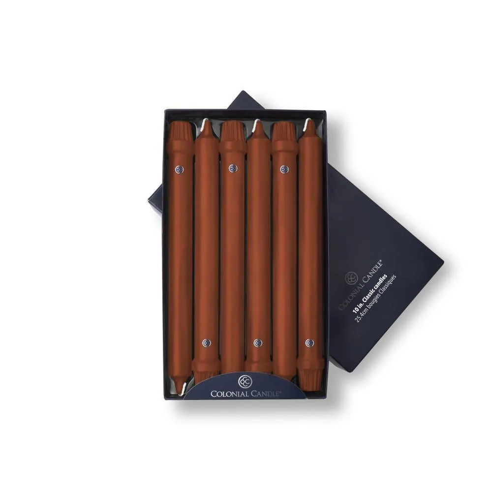 10" Classic Taper Candle - Amber