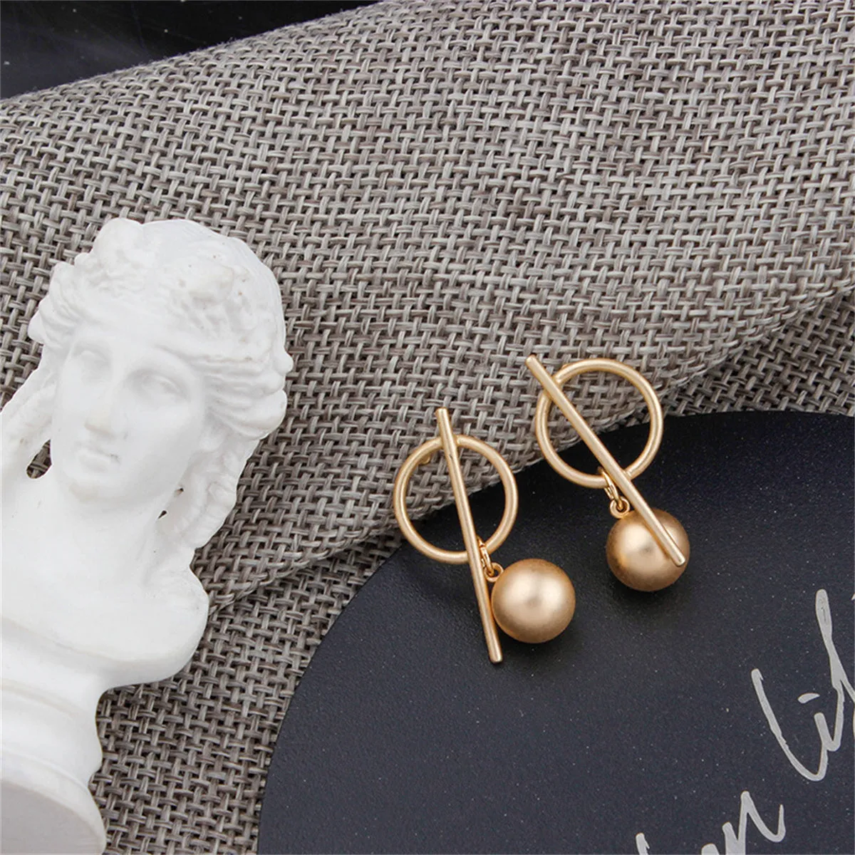18K Gold-Plated Ball Drop Earrings