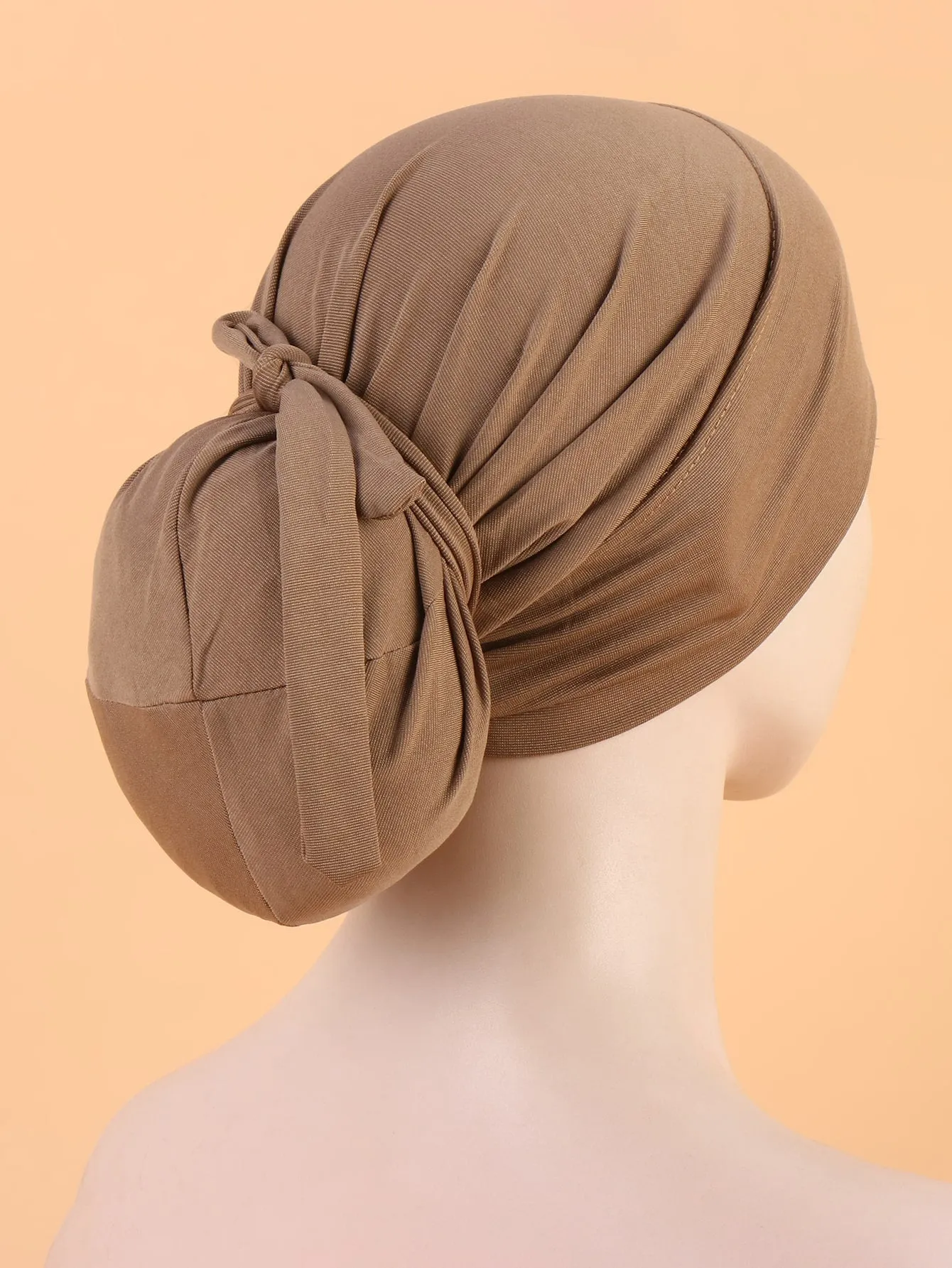 1pc Soft Minimalist Solid Hat Bonnet Hair Bonnet Turban