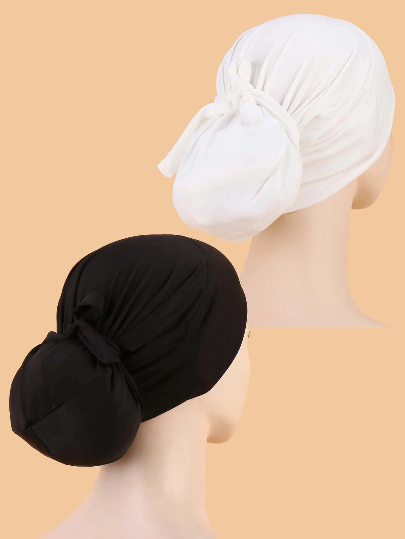 1pc Soft Minimalist Solid Hat Bonnet Hair Bonnet Turban
