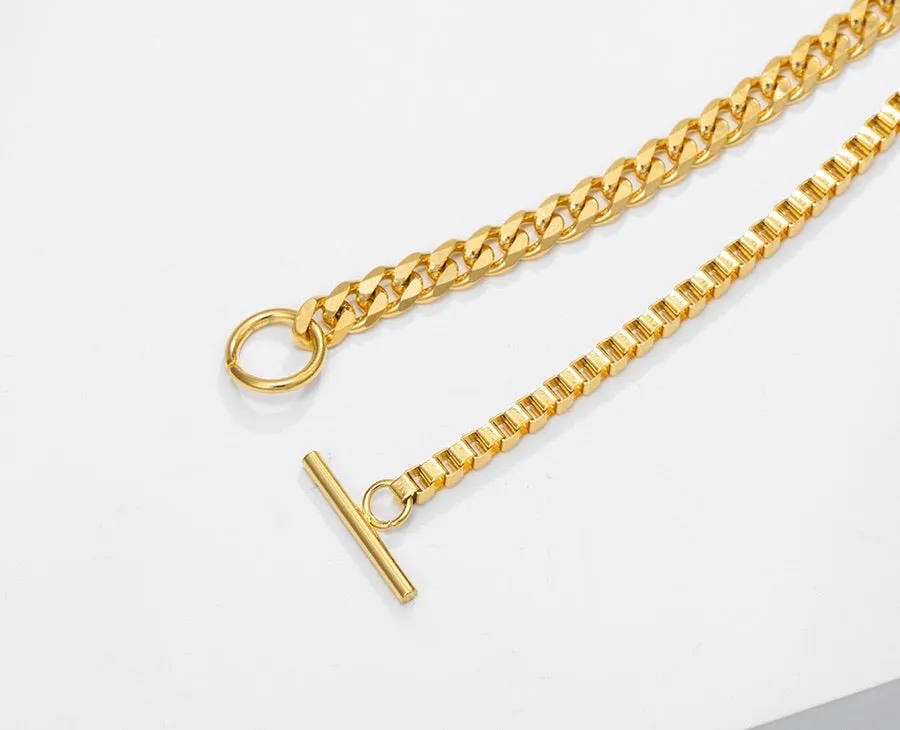 24K Gold Plated Initial J Bracelet