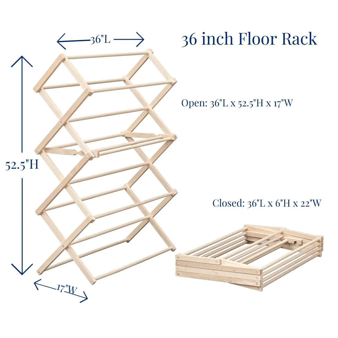 36 Inch Floor Standing Clothes Rack Kit - Unassembled