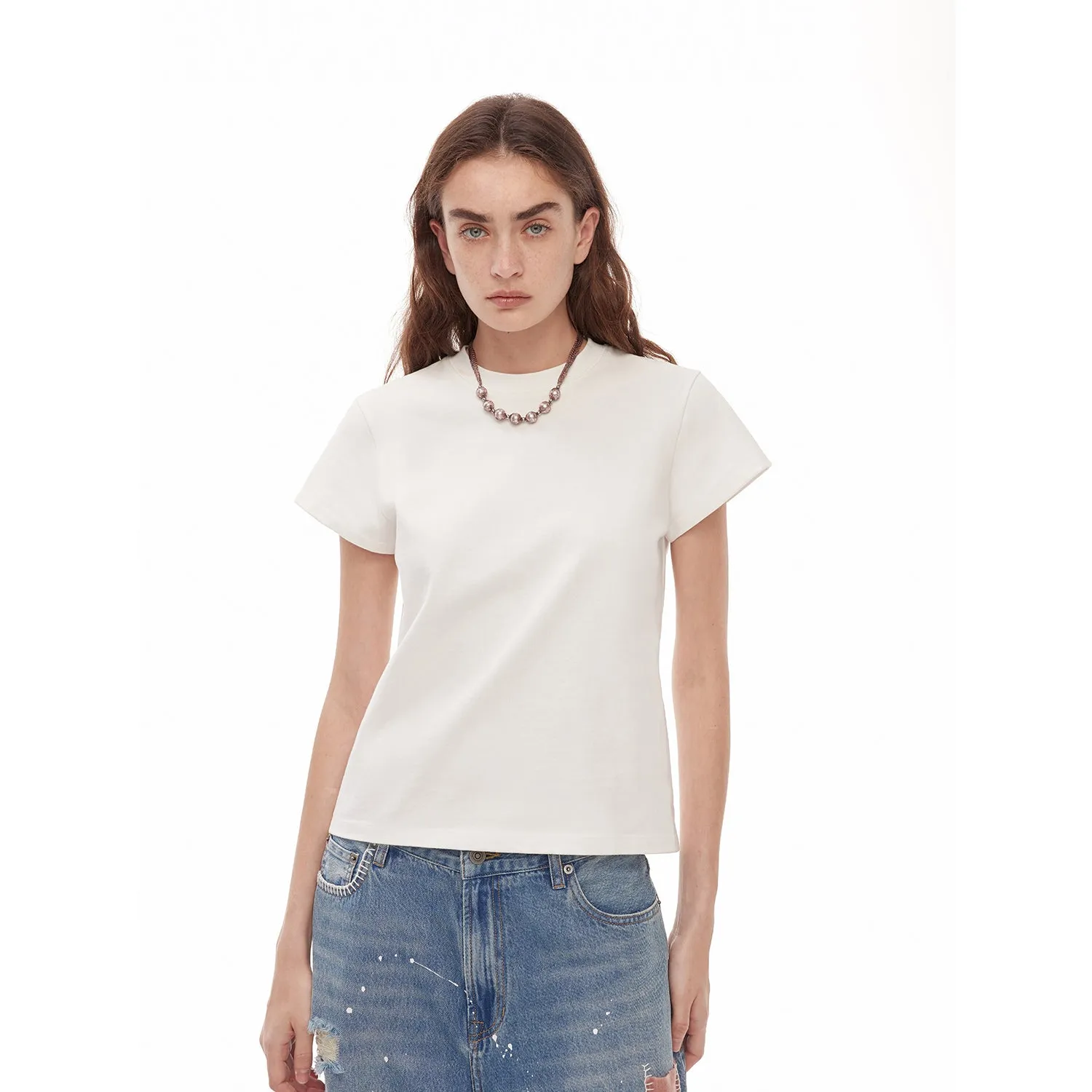 3D Tailored Cotton T-Shirt