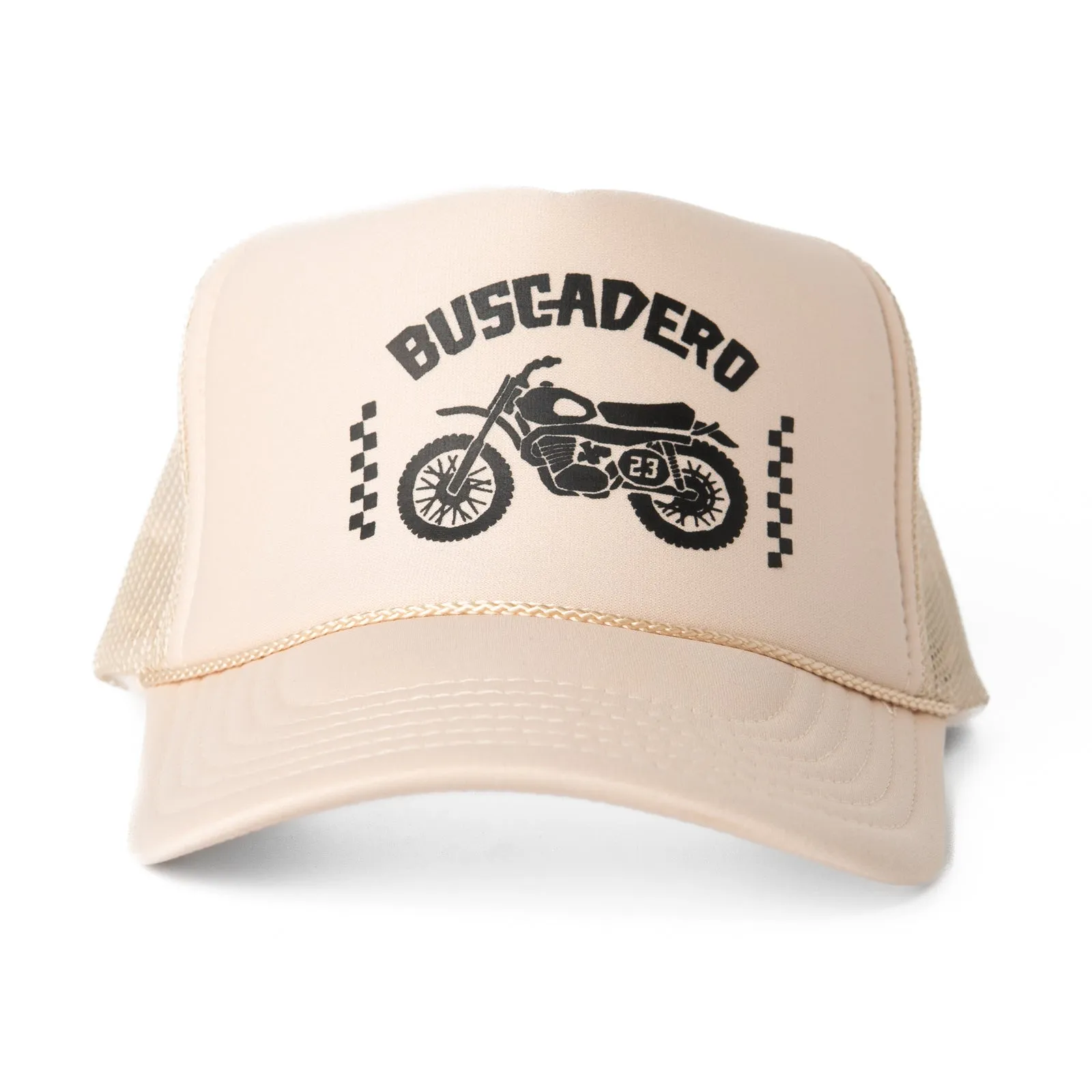 ‘74 Moto’ Foam Trucker Hat - Off White