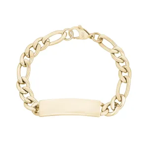 9mm Figaro Link ID Bracelet