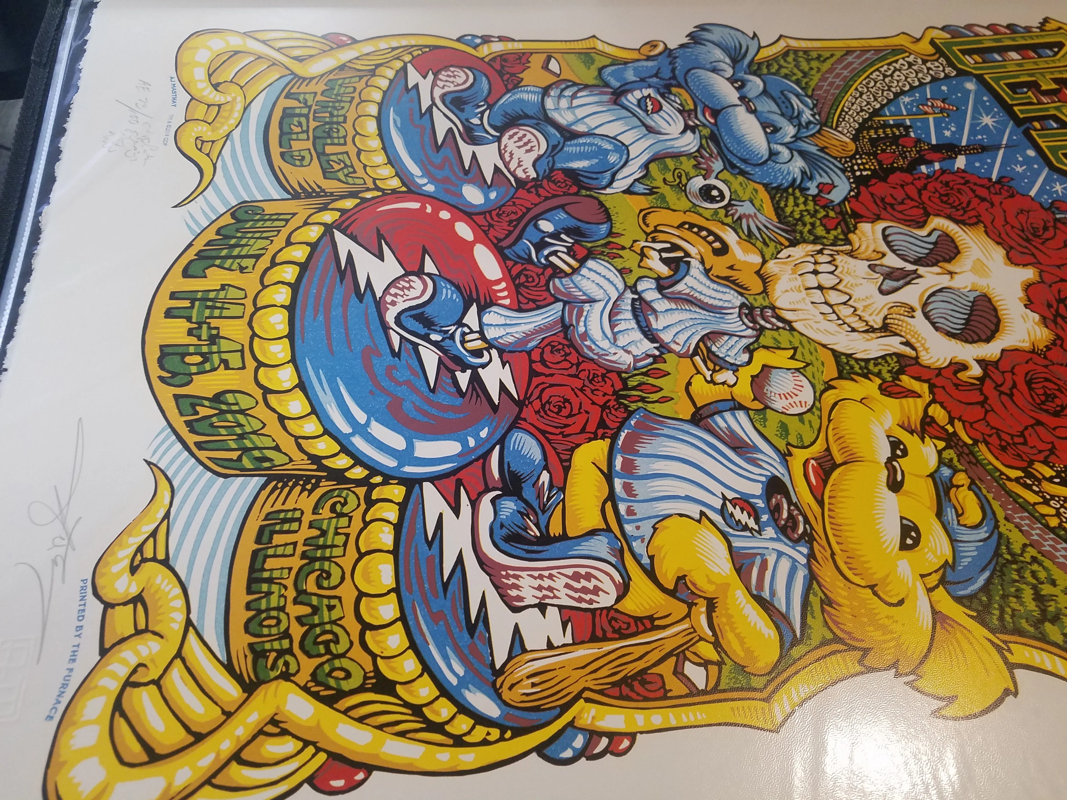 AJ Masthay & Mike Dubois - Dead & Company Wrigley Field Print Set 2019 Grateful Dead xx/100