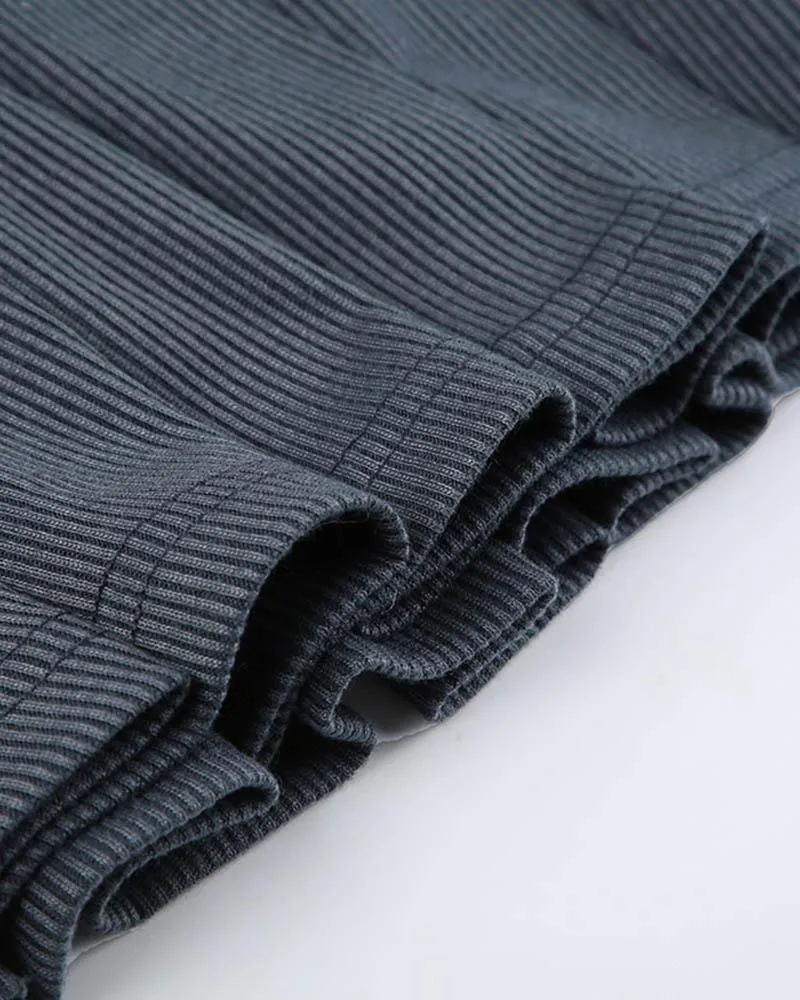 AOMR Knitted Casual Sports Coord Set