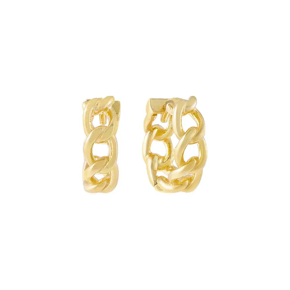 Baby Curb Link Huggie Earring