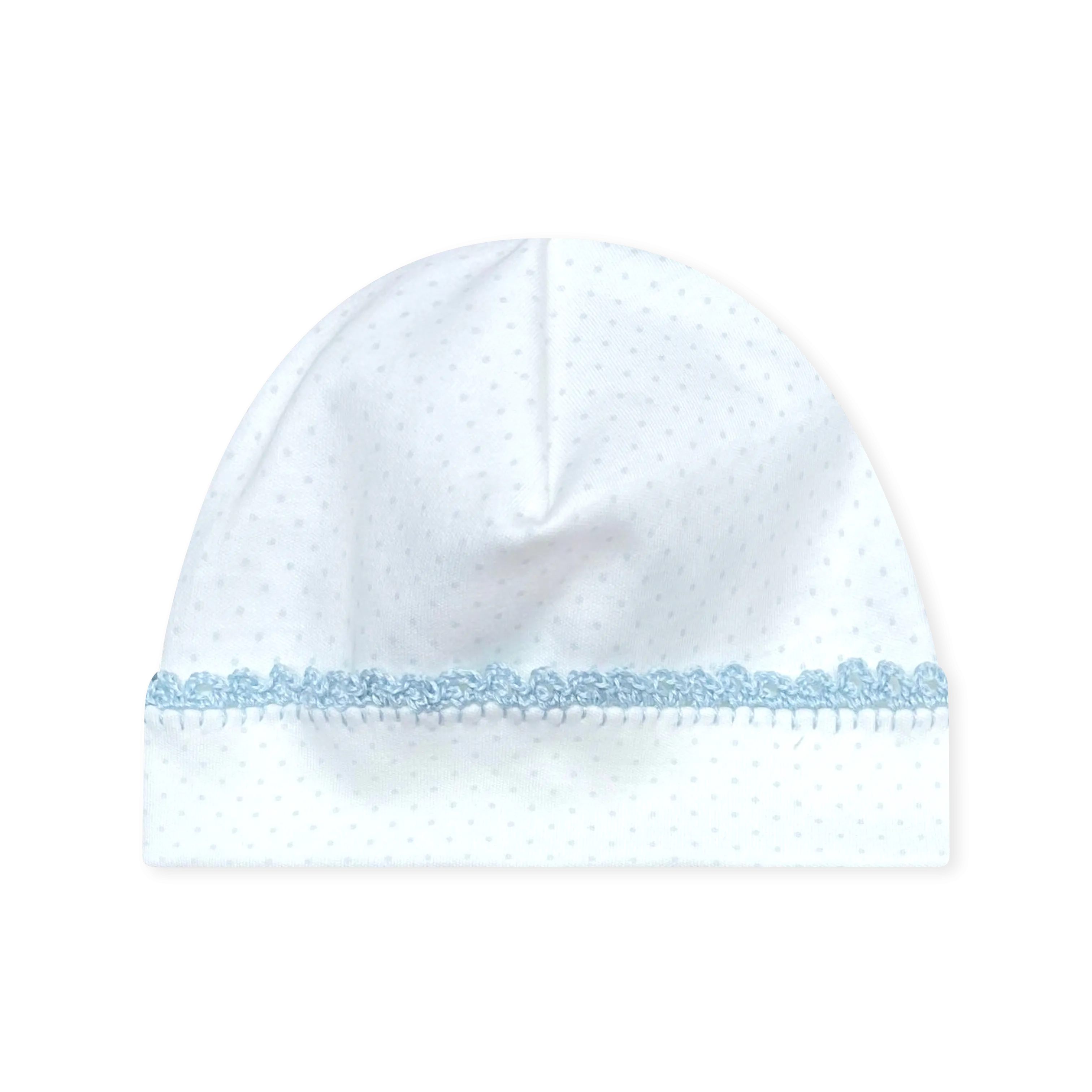 Baby Hat - Precious Blue Bitty Dot