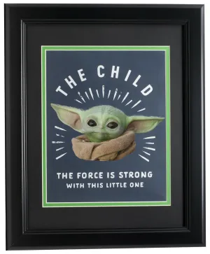 Baby Yoda Framed 8x10 The Child Photo