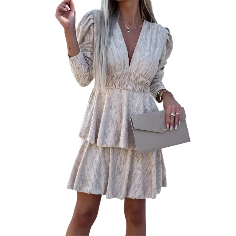 Bada – Elegant Ruffle Chic Dress for Women
