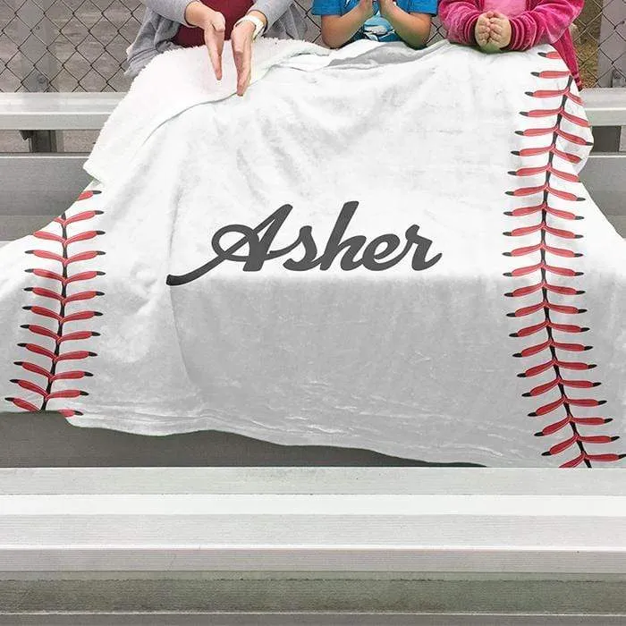 Baseball Personalized Blankets