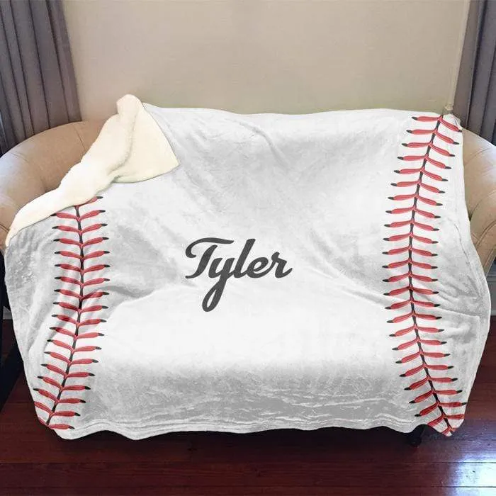 Baseball Personalized Blankets