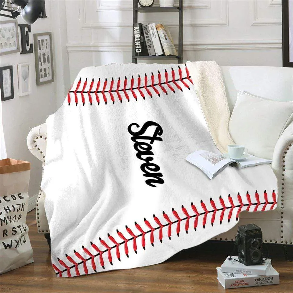Baseball Personalized Blankets
