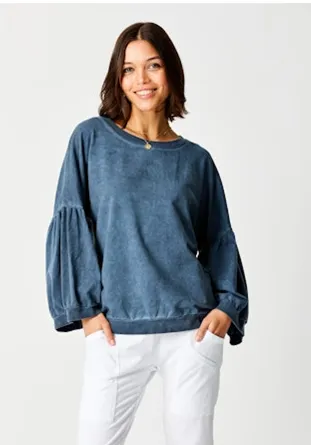Bea Bubble Sleeve Sweatshirt
