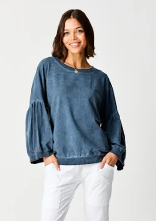 Bea Bubble Sleeve Sweatshirt