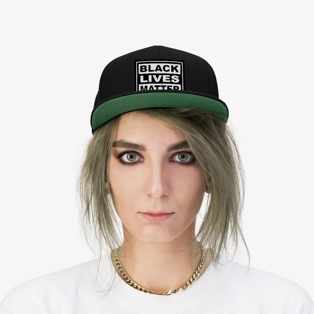 Black Lives Matter Flat Bill Hat