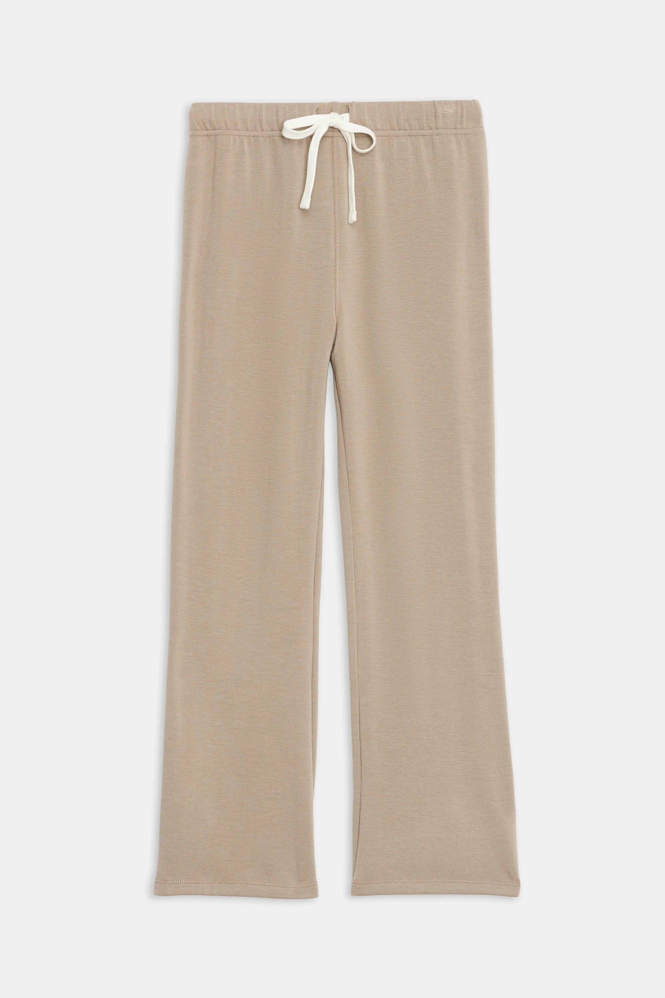 Brooks Fleece Cropped Flare - Latte