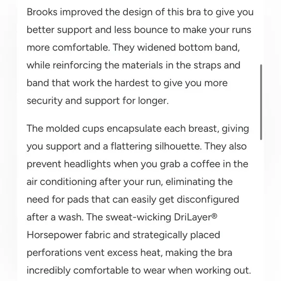 Brooks sports bra (30AB)