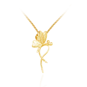 Butterfly on Vine Pendant