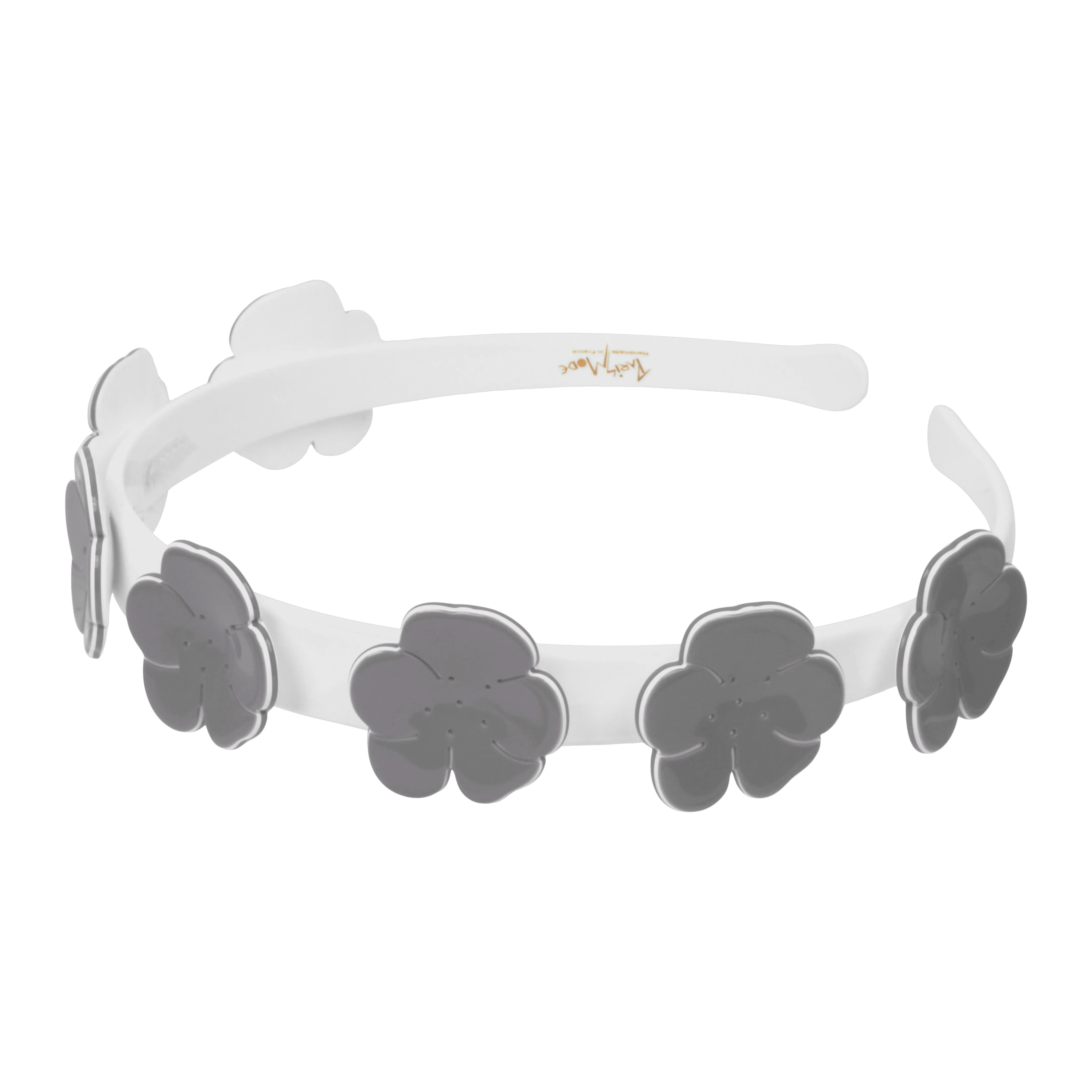 Camellia 1.5 cm Grey Alice Band