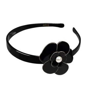 Camellia Singular Pearl Black Alice Band