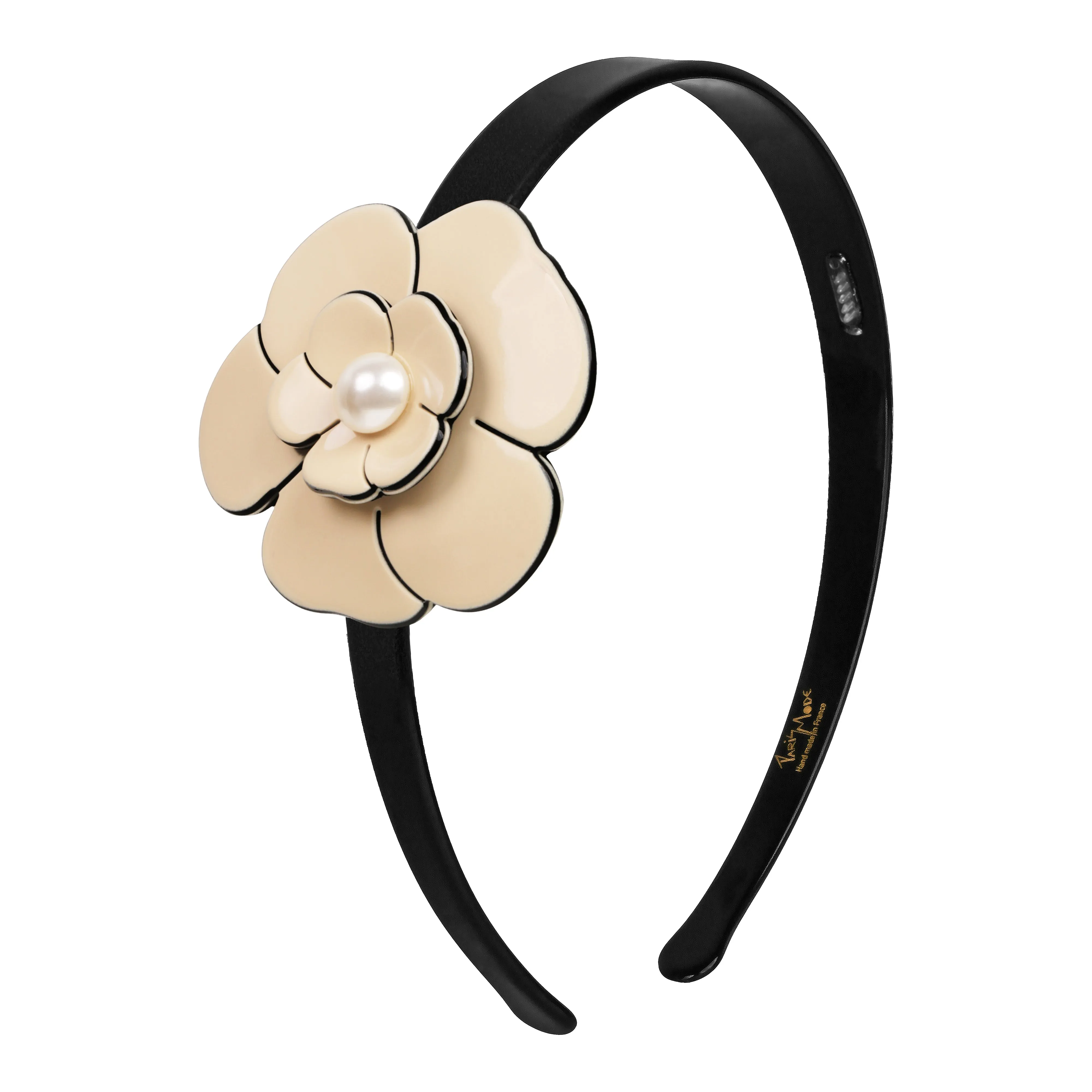 Camellia Singular Pearl Ivory Alice Band