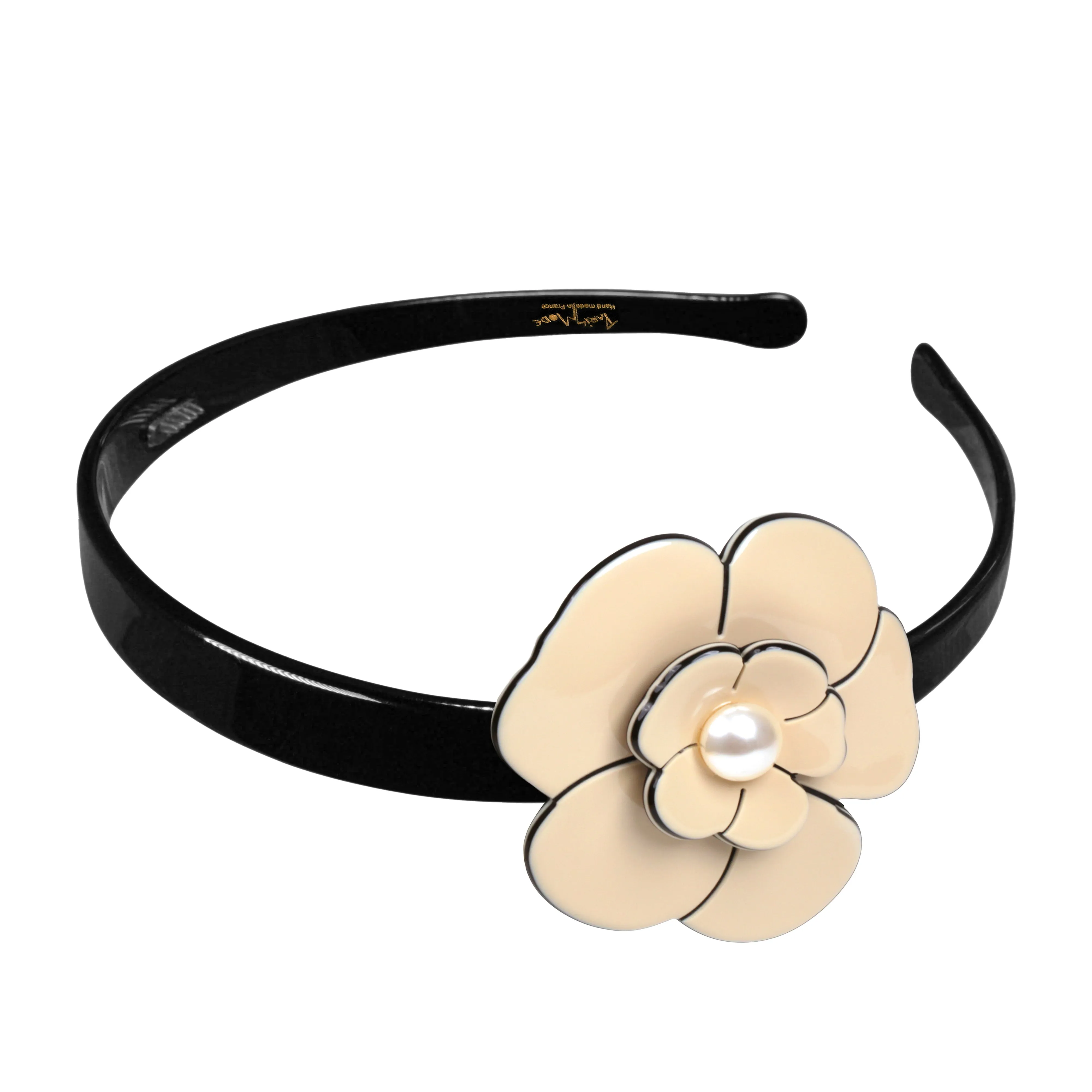 Camellia Singular Pearl Ivory Alice Band
