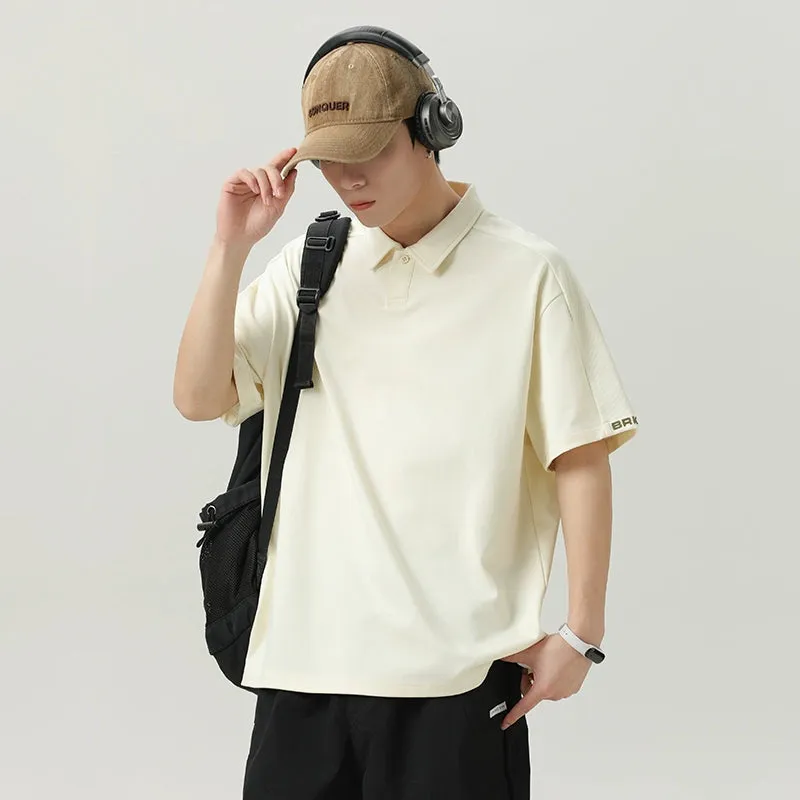 Casual Loose Fit Polo Shirt