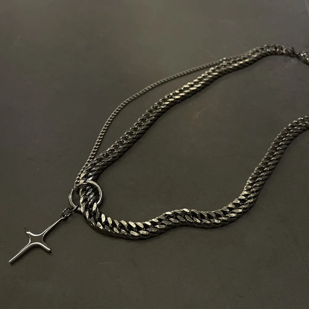 Casual Starry Titanium Steel Necklace