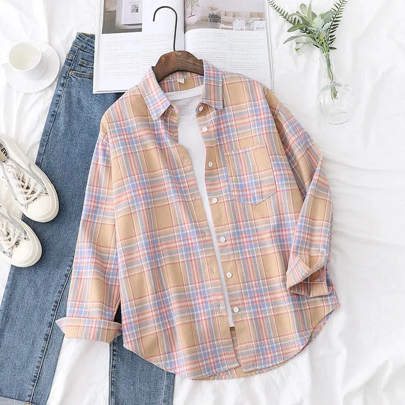 Casual Women's Plaid Shirt