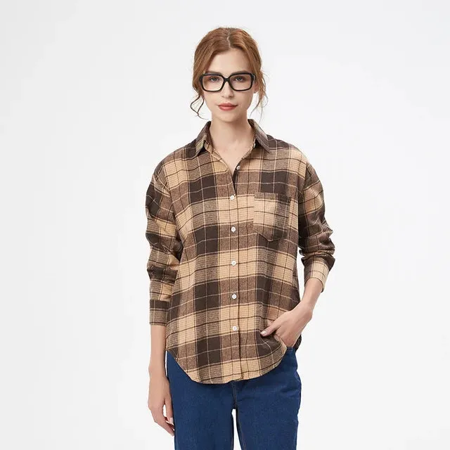 Casual Women's Plaid Shirt