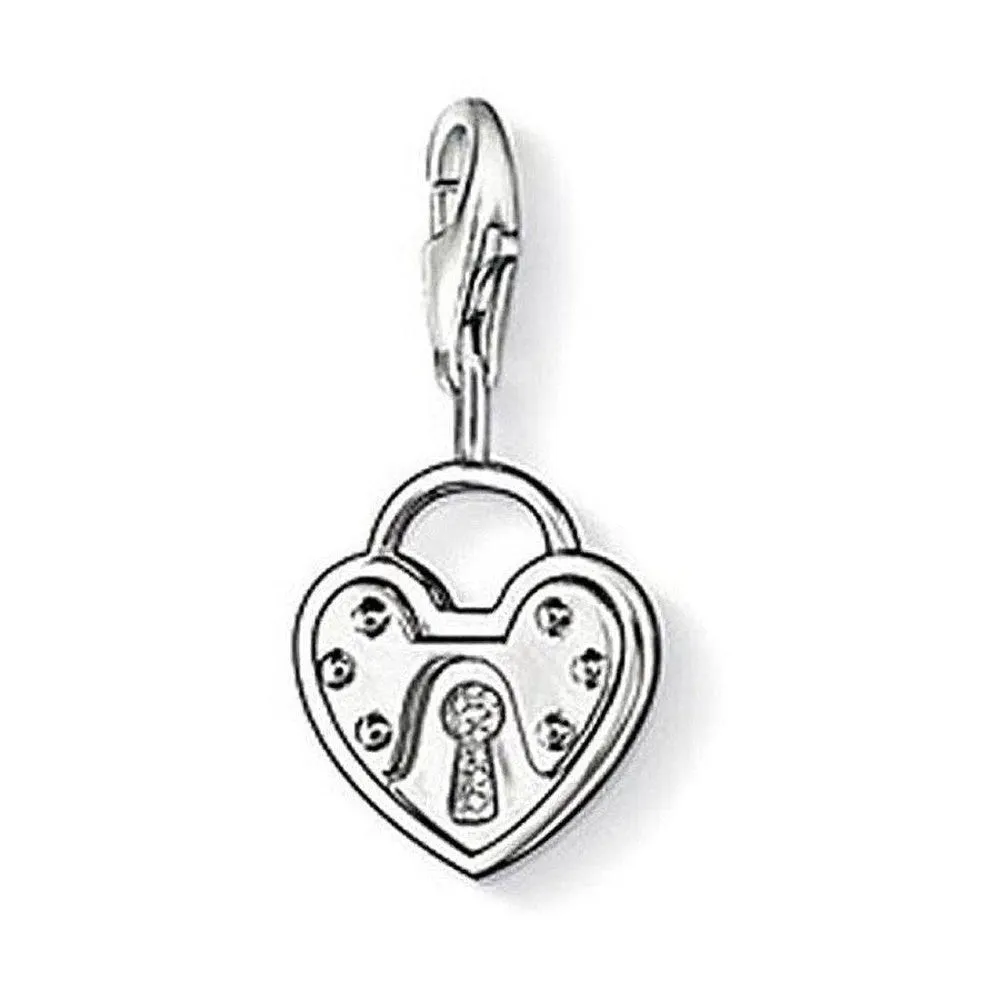 Charm 0806 Padlock Heart