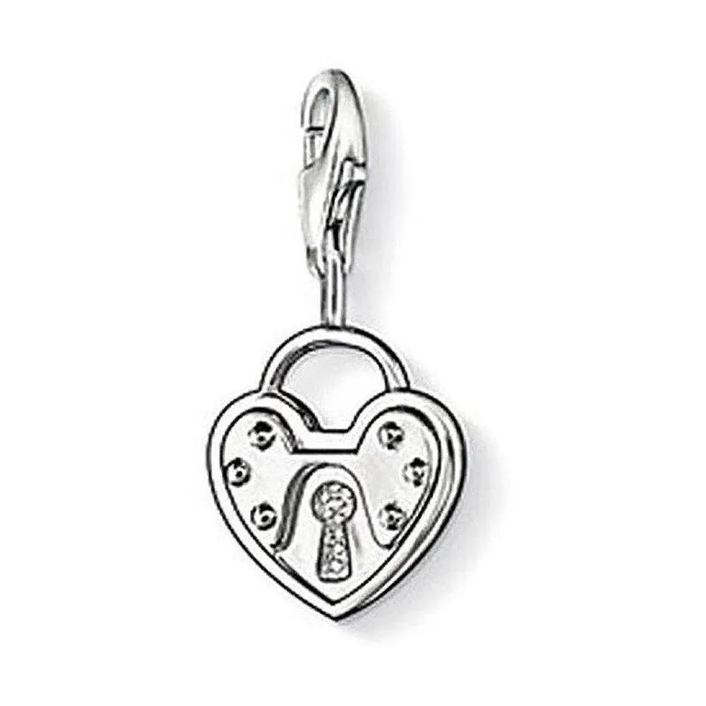 Charm 0806 Padlock Heart