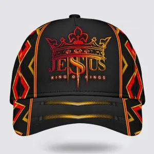 Christianartbag Hat, Personalized Name Classic Cap with Jesus King Of Kings Design, Personalized Hat, Christian Hat, CABHAT13141223.