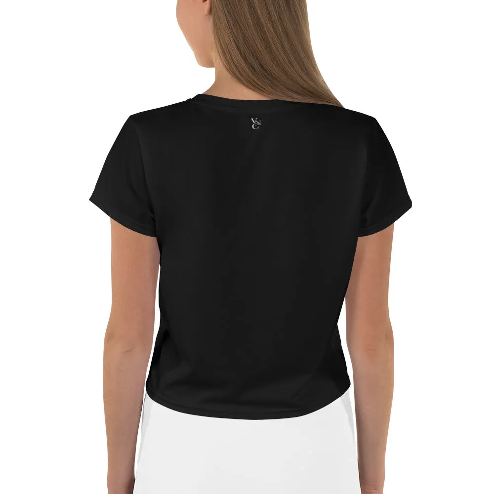 City Chic Crop Tee in Classic Black