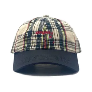 Classic Stingwater Melting Logo Hat White/Green Tartan