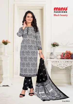 Cotton Printed Black Beauty 29 Stitched Salwar Suit (3 Pcs Set)