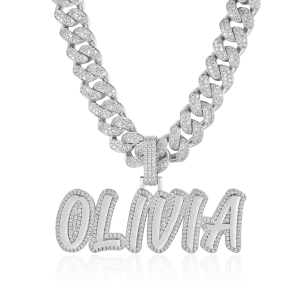 Custom Double Layer Romantic Font Letter/Font Pendant