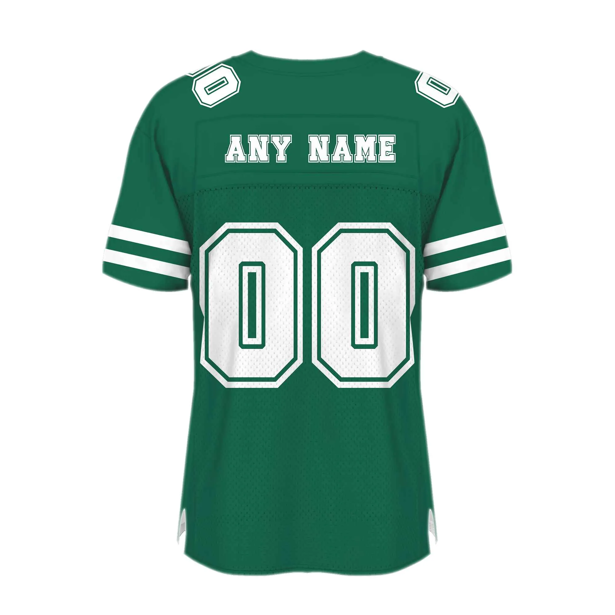 Custom Green White Mesh Authentic Football Jersey