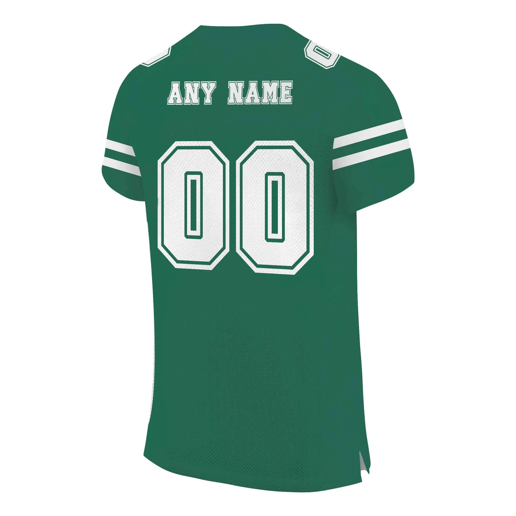 Custom Green White Mesh Authentic Football Jersey