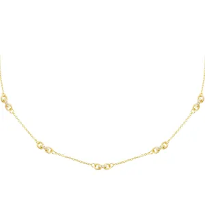 CZ Interlocked Link Necklace