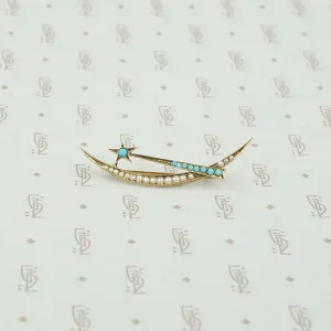 Delicate Victorian Shooting Star Brooch