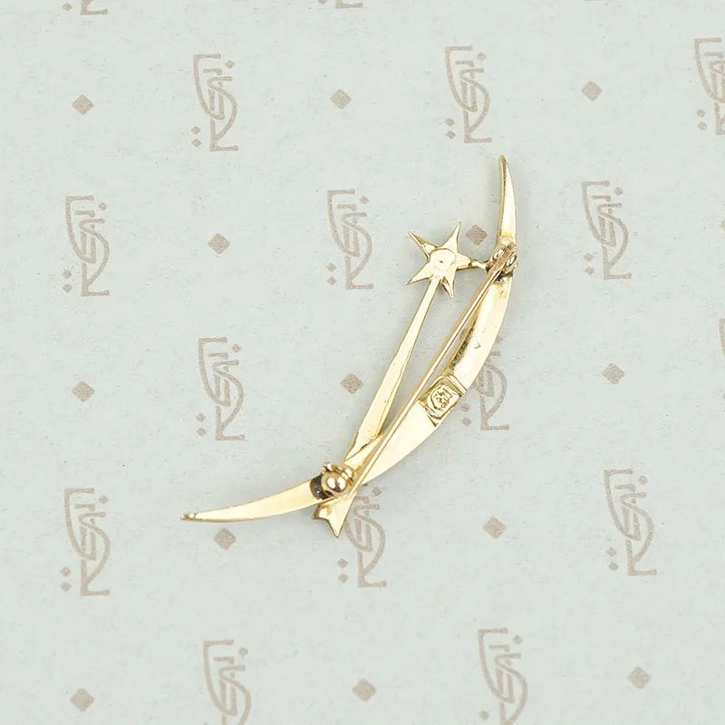 Delicate Victorian Shooting Star Brooch