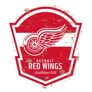 Detroit Red Wings 22" PVC Distressed Shield