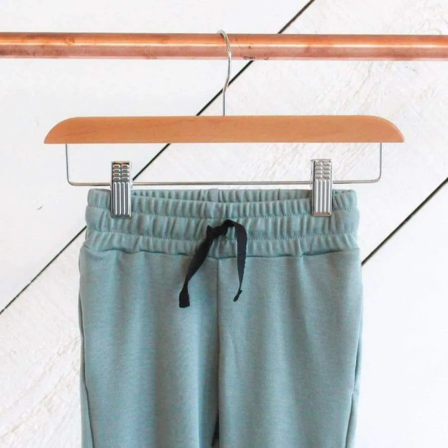 DRAWSTRING JOGGERS - EUCALYPTUS