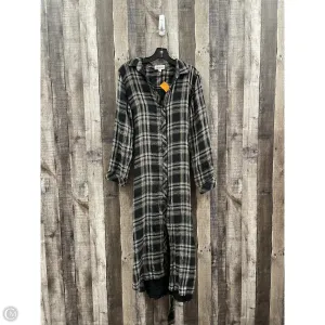 Dress Casual Maxi By Cloth & Stone In Plaid Pattern, Size: M