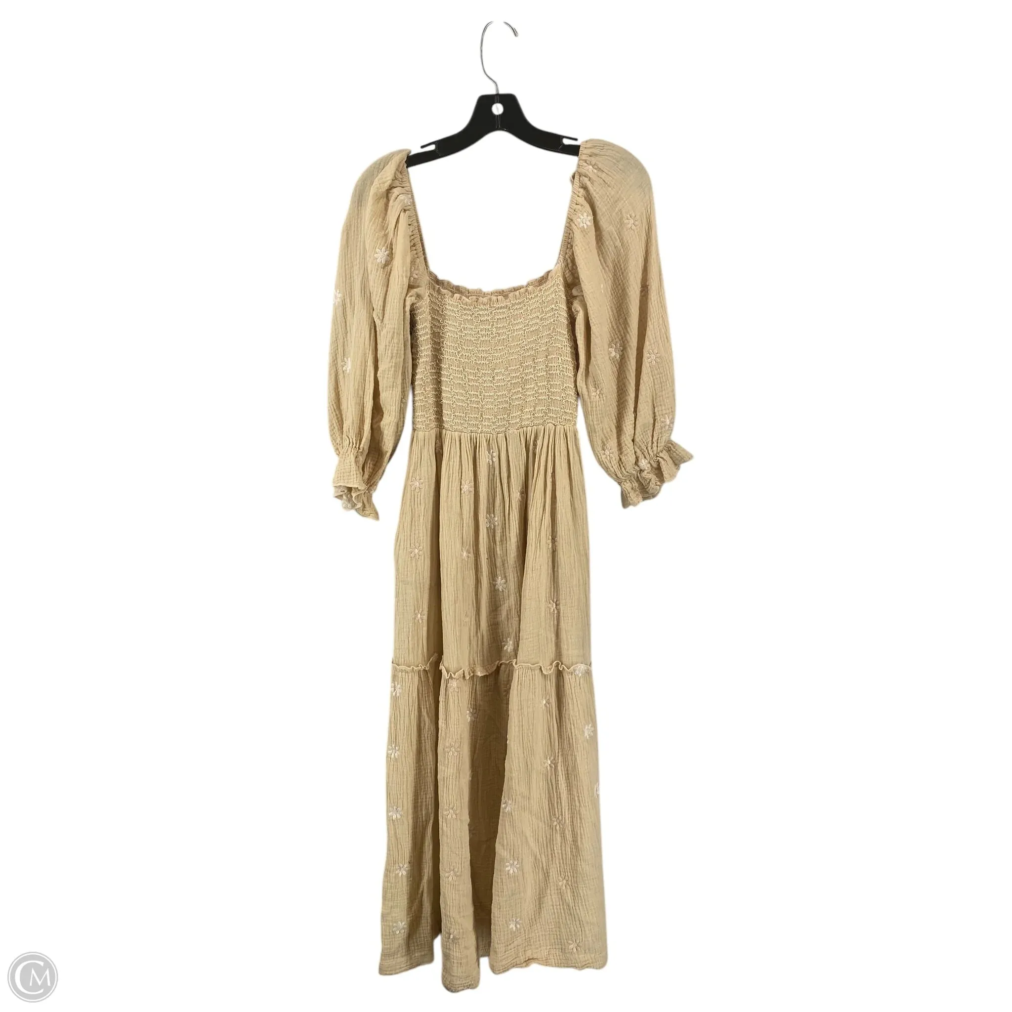 Dress Casual Maxi By Clothes Mentor In Cream, Size: L