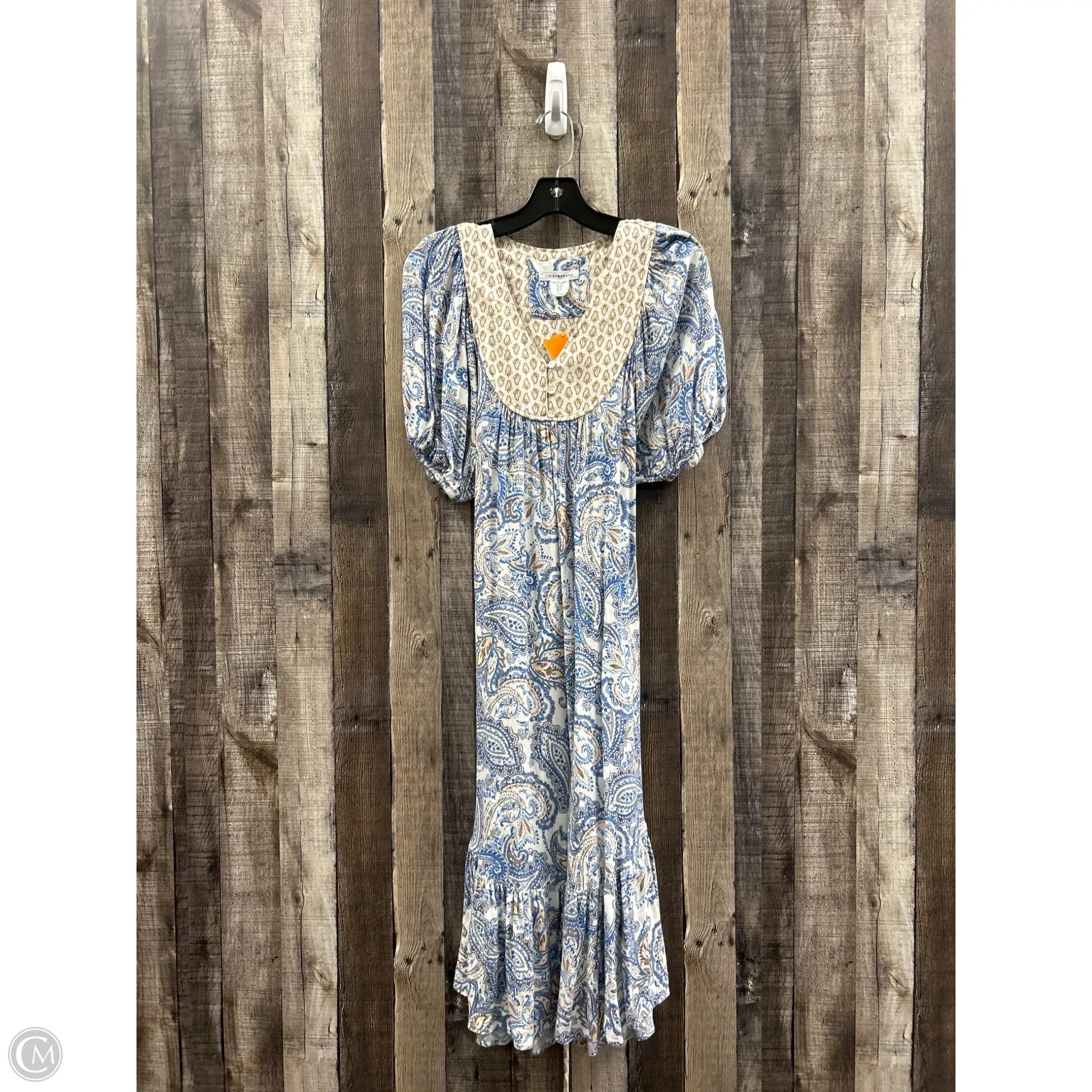 Dress Casual Midi By Lucky Brand In Floral Print, Size: S